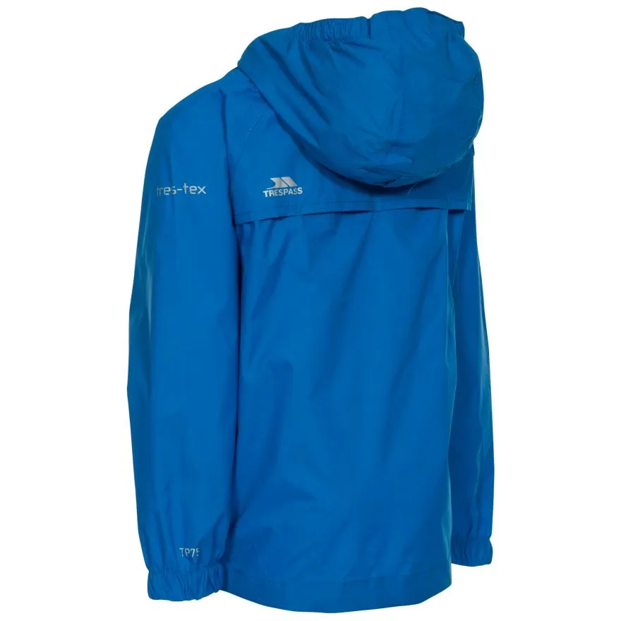 Trespass Qikpac Kids Rain Jacket