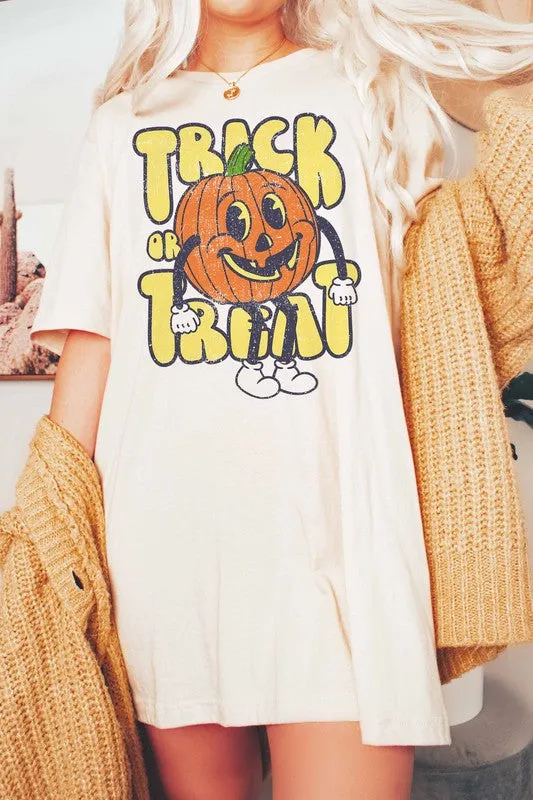 TRICK OR TREAT PUMPKIN GRAPHIC TEE