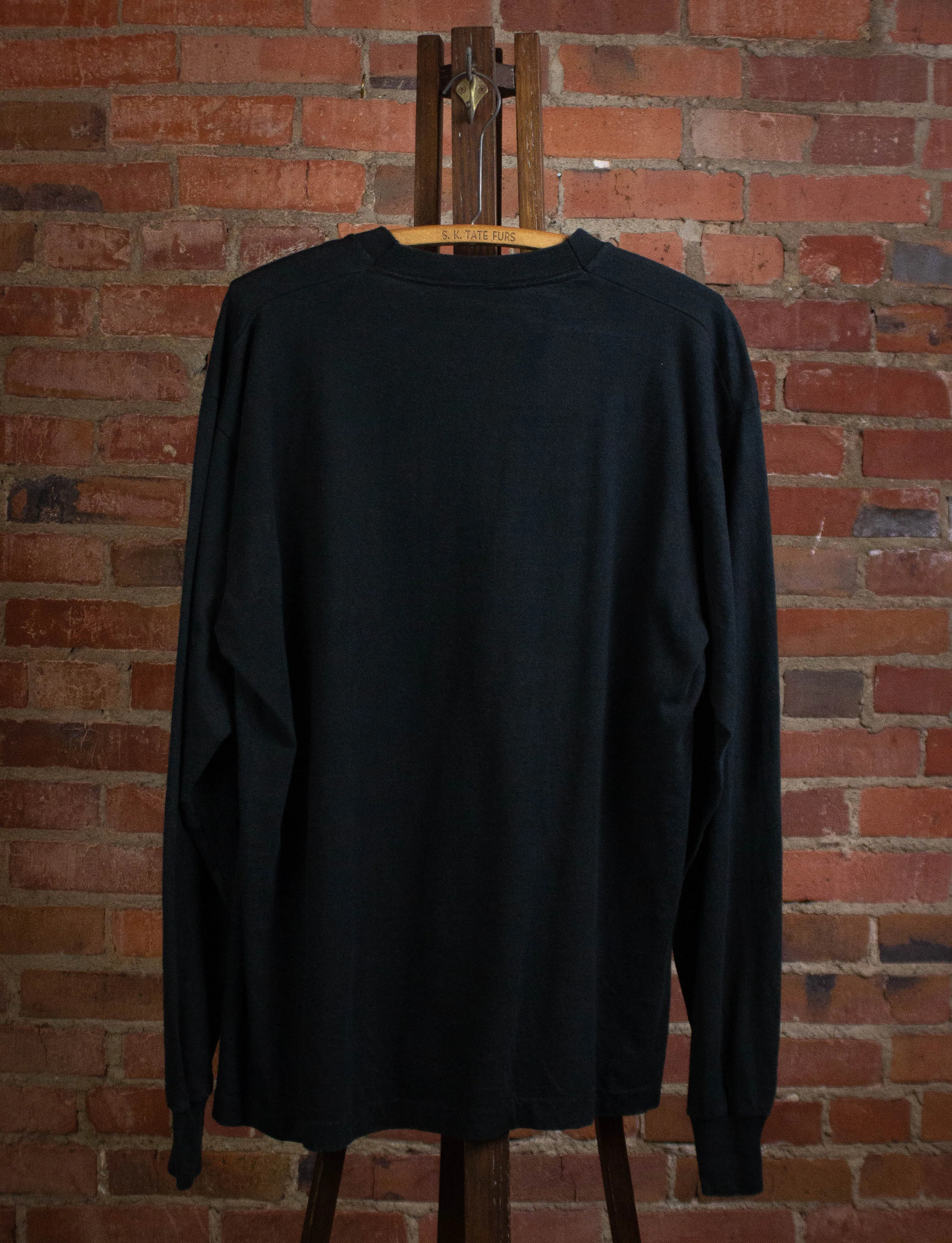 Vintage Texas Long Sleeve Graphic T Shirt 90s Black XL