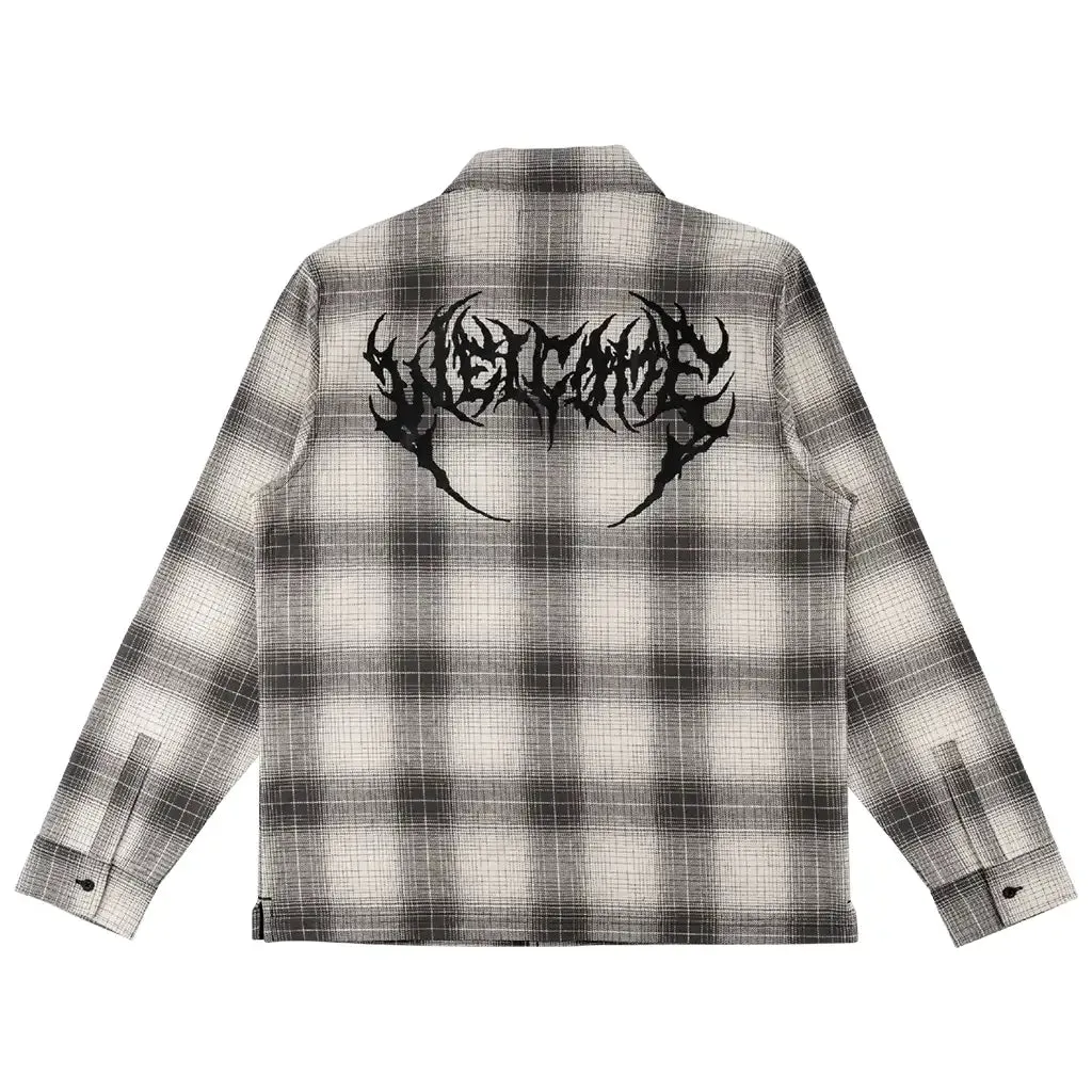 Welcome Fang Woven Plaid Shirt