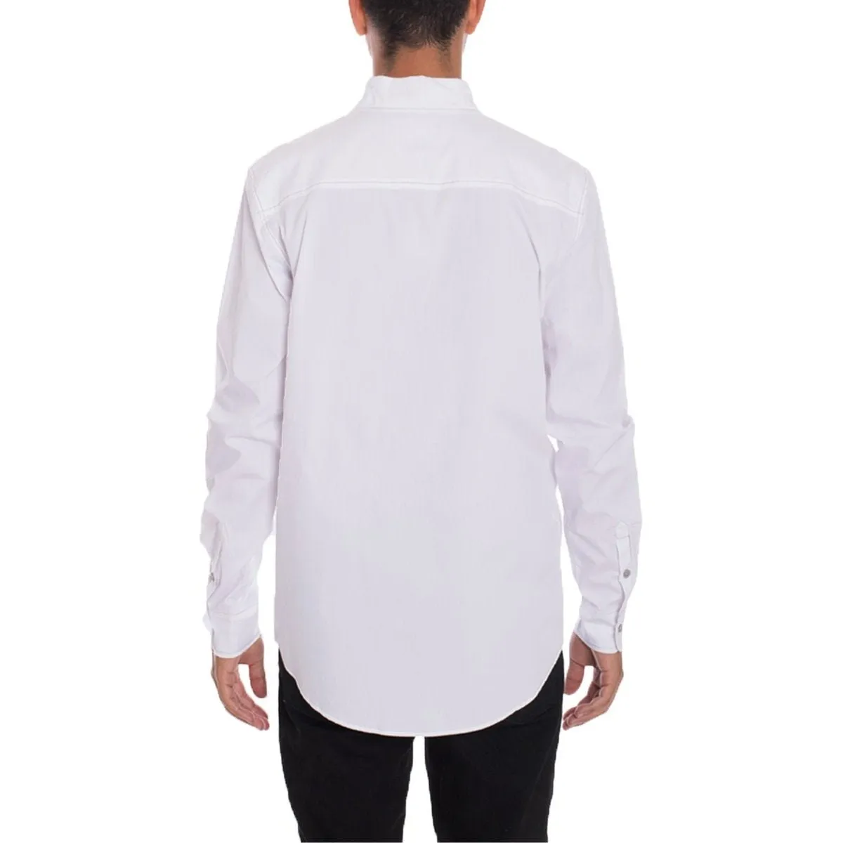 White Weiv Long Sleeve Shirt