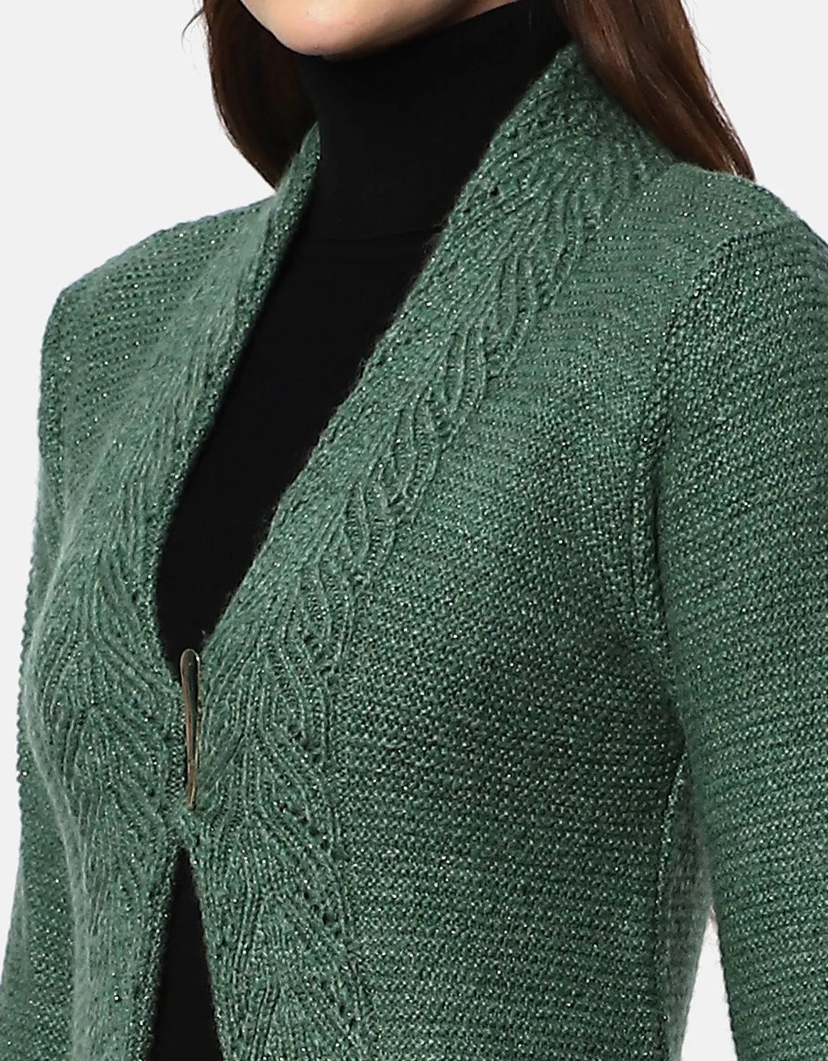 Women Knitted Woolen Front open Shrug