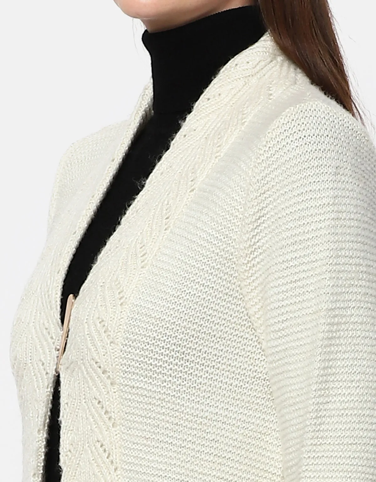 Women Knitted Woolen Front open Shrug