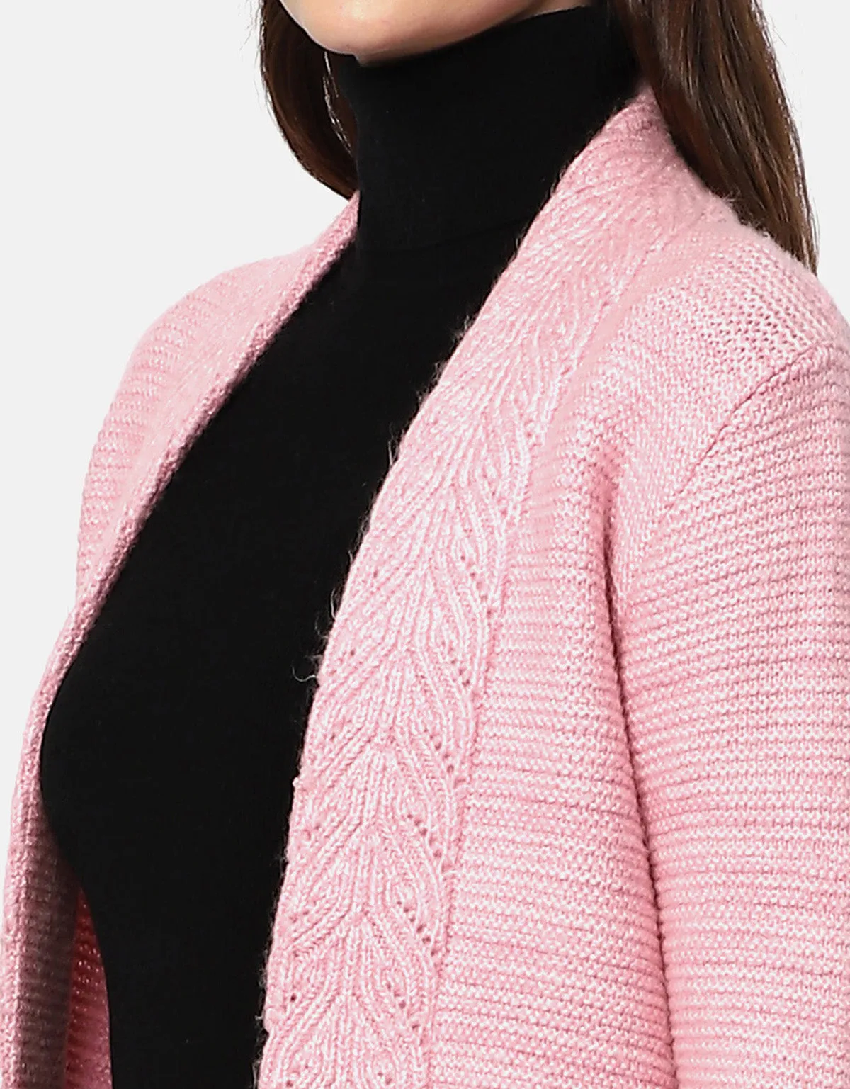 Women Knitted Woolen Front open Shrug