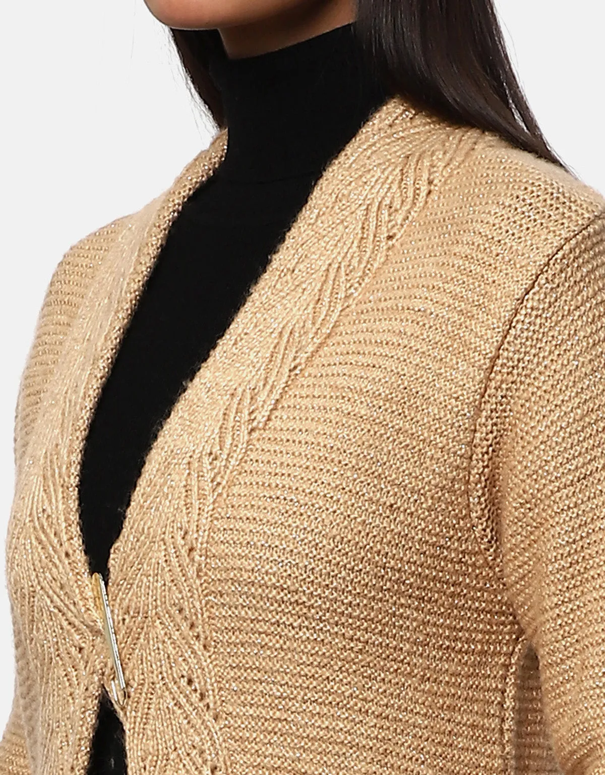 Women Knitted Woolen Front open Shrug