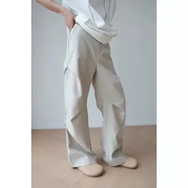 Woo Pleated Slim Fit Trousers