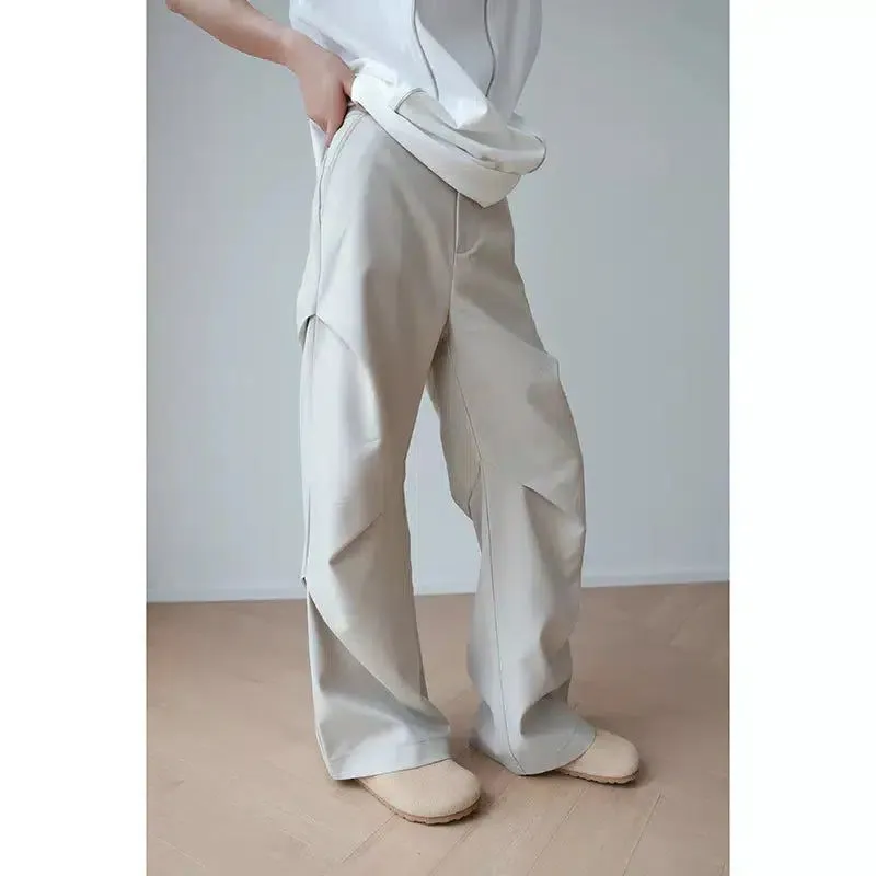 Woo Pleated Slim Fit Trousers