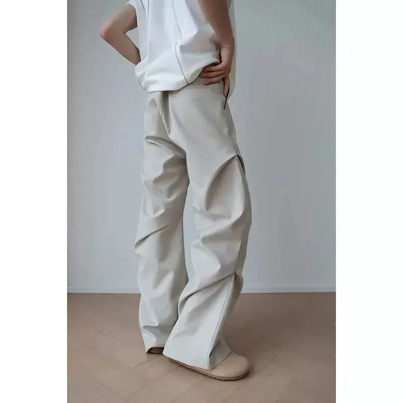 Woo Pleated Slim Fit Trousers